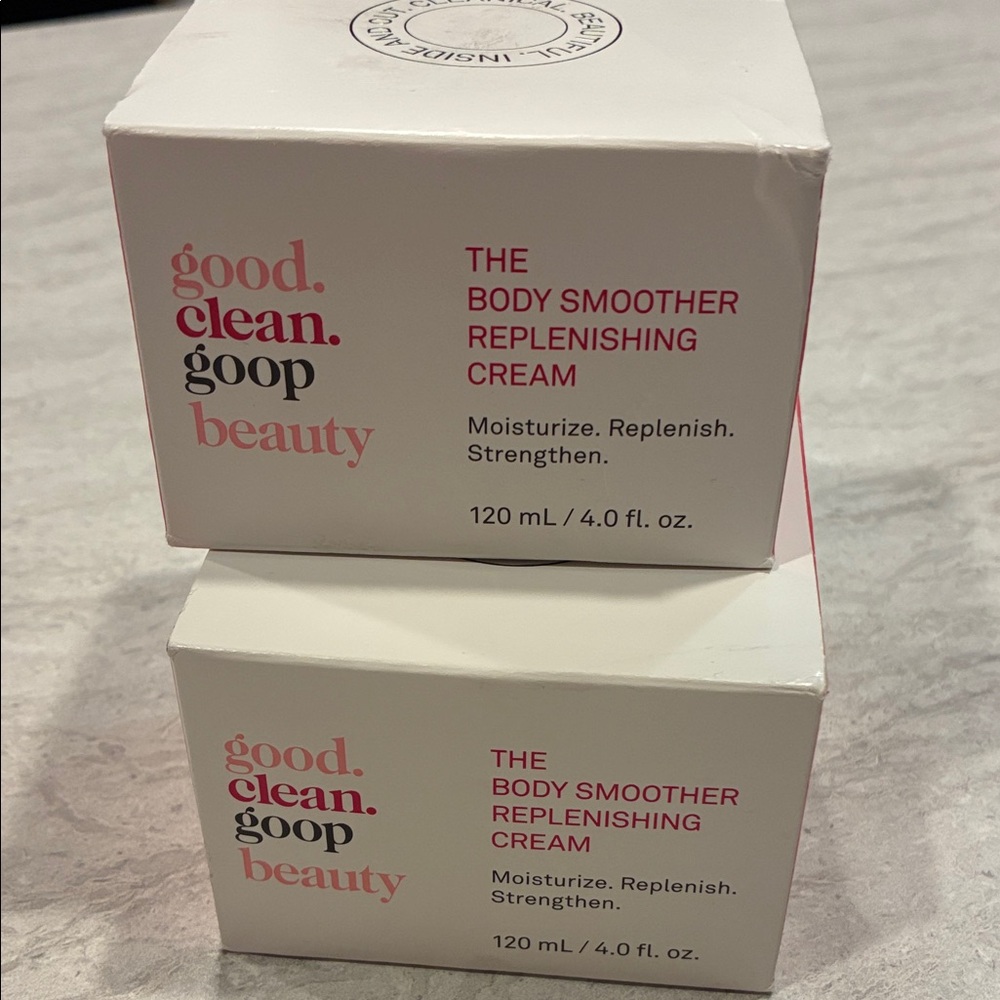 New SET OF 2 Good Clean Goop Beauty Body Smoother Cream